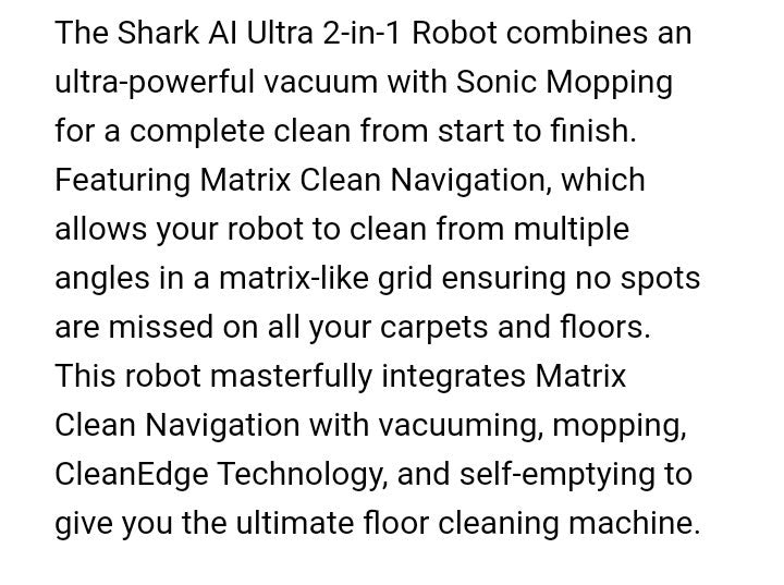 Shark AI Ultra™ 2-in-1 Robot Vacuum and Mop with XL HEPA Self-Empty Base